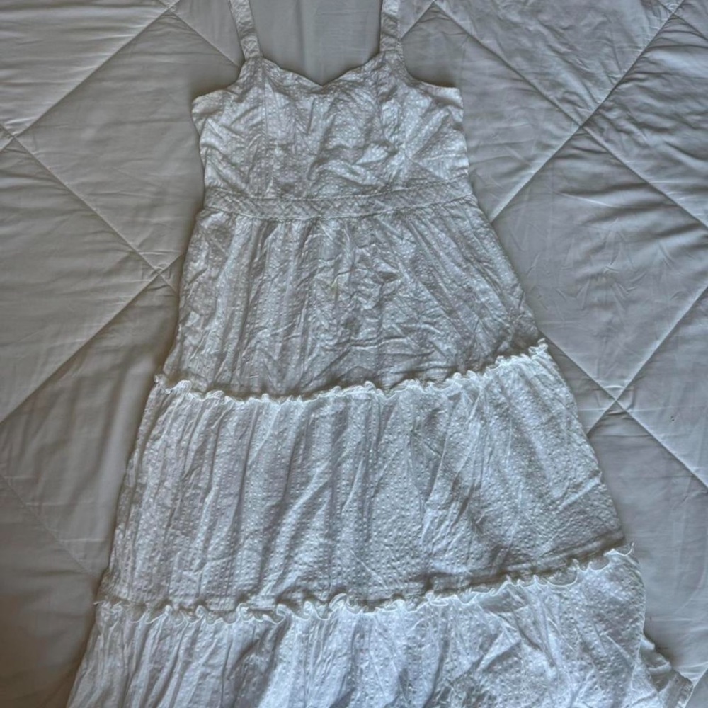 White Sleeveless Maxi Dress